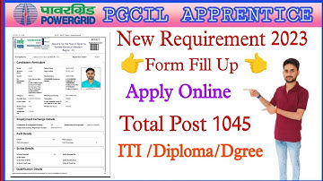 PGCIL Apprenticeship Online From 2023 Kaise Bhare ।। 👉How To Fill PGCIL Apprenticeship From 2023👈