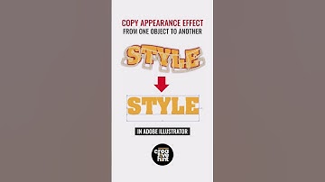 How to copy appearance effect in Adobe Illustrator. #graphicdesign
