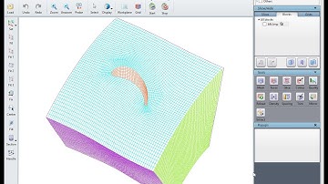 Turbine Blade (3D) Hexa Mesh - Bottom Up approach