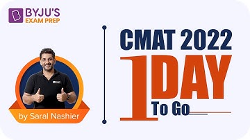 1 Day to CMAT 2022  | Important Tips to Ace CMAT 2022 Exam | Last Minute Tips for CMAT Exam | BYJU