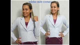COSTURANDO BLAZER COM GOLA ALFAIATE