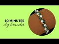 10 minutes bracelet making. beading beginner. beaded bracelet tutorial