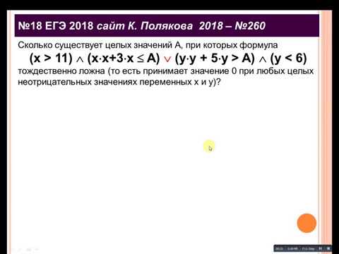 2018 ЕГЭ Задание18 Поляков 260 - YouTube
