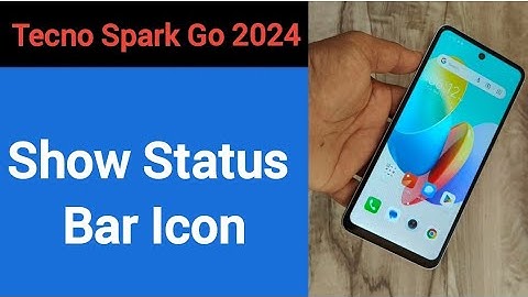 How to show status bar icon, Tecno Spark go 2024 me status bar icon Kaise lagaen