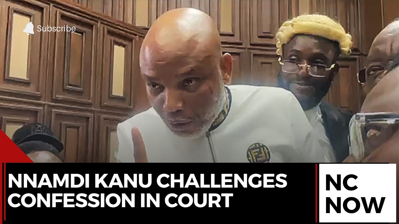 Tension in Court as Nnamdi Kanu Challenges Confession - YouTube