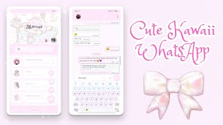 WhatsApp Delta theme (cute aesthetic theme) | Kawaii WhatsApp