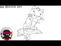 How To Draw Chunk The Tiger | The Croods