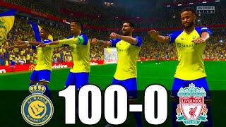 FIFA 23 | RONALDO, MESSI, MBAPPE, NEYMAR, ALL STARS | AL NASSR 100 - 0 LIVERPOOL