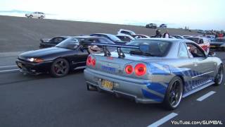 Nissan Skyline R34 GT R   Burnout & Accelerations!