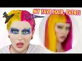 I've never looked better?!? 🤯 Dyeing my hair Pink & Yellow