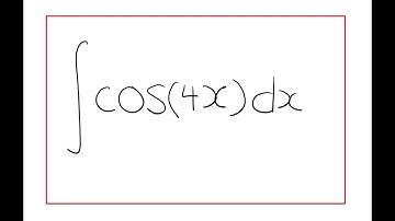 Integral of cos(4x)dx