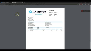 Acumatica -  Email Invoices to Customers