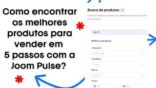 Como encontrar os melhores produtos para vender em 5 passos com a Joom Pulse