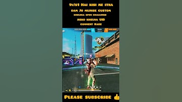 Open challenge Hai kisi madam custom karne ka 1v1 comment me UID bhejo😂😀#totalgaming #donalbisht