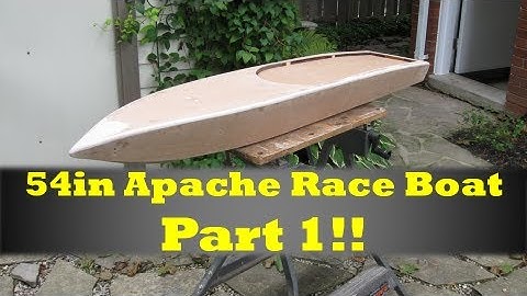 54in Rc Apache Race Boat Build Part 1