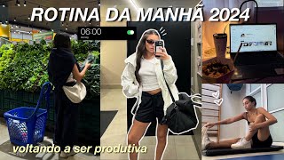 rotina da manhã acordando ás 6AM || hábitos saudáveis & produtivos