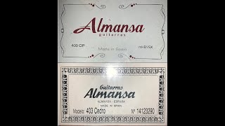 Обзор Гитар Almansa 403 и Almansa 403 OP