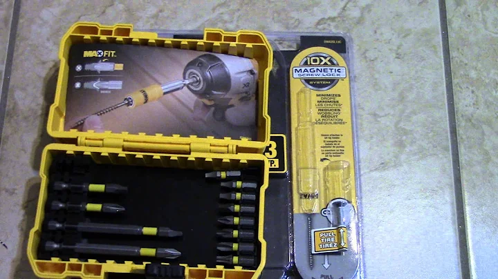 Dewalt 10x magnetic screw lock bit holder first look