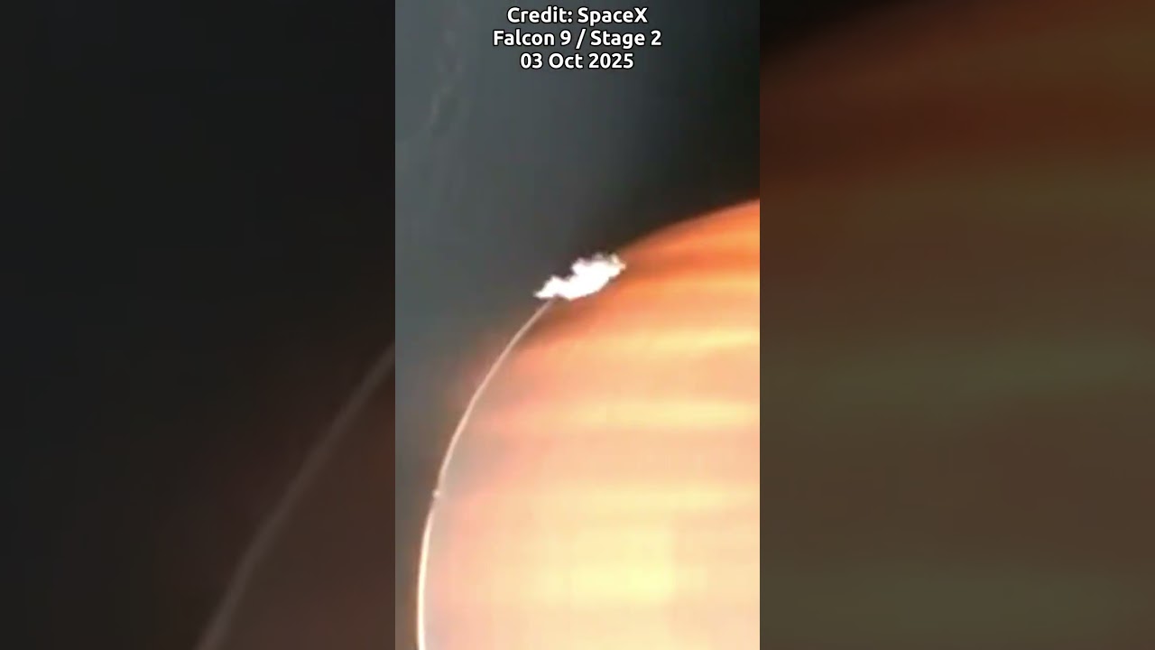 SpaceX Merlin Engine Vaporizes Debris in Seconds | Stage 2 Flight