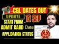 SSC CGL EXAM DATES OUT. ADMIT CARDSYouCut 20250903 190251896