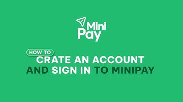 How to set up your MiniPay wallet