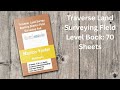 Field Surveying Book - Traverse Land Survey Level Book - 70 Sheets