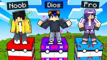 TORRE de LUCKY BLOCKS Pokémon Noob vs Pro vs Dios en Minecraft!