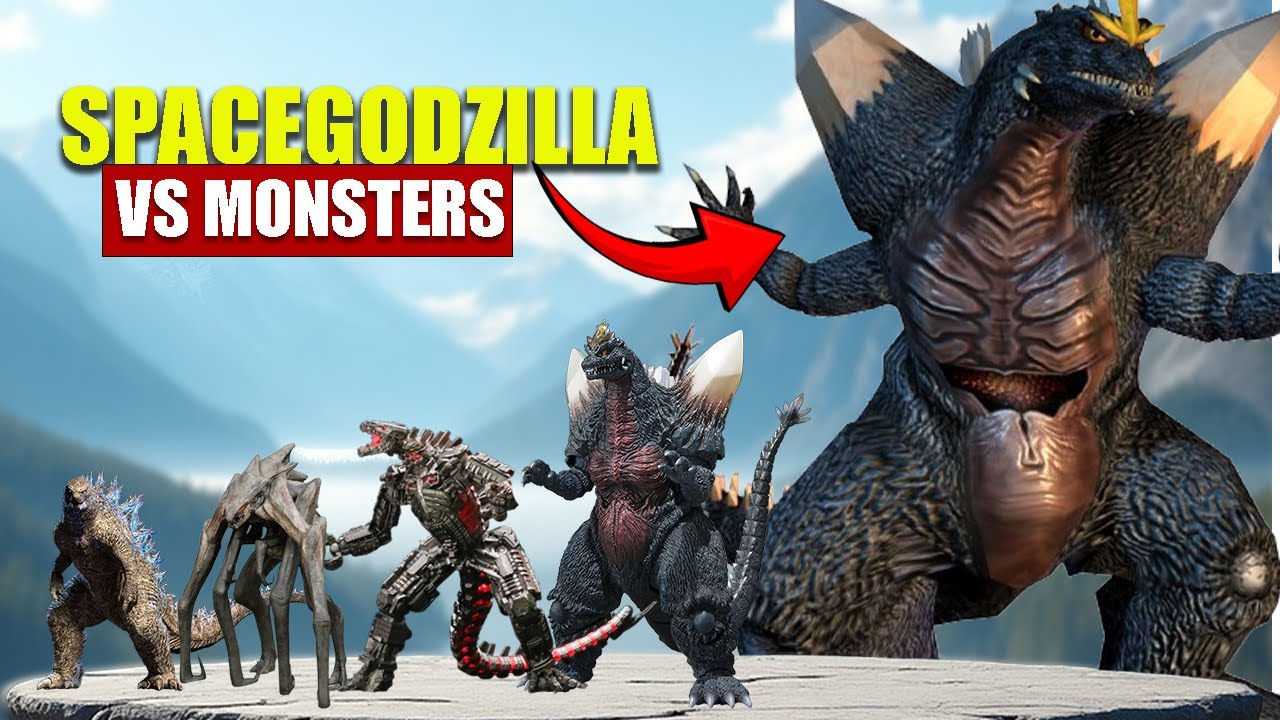 SpaceGodzilla vs Giant Monsters | 3D Monster Size Comparison 2025