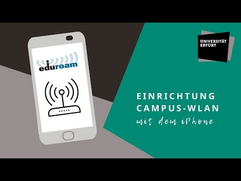 Tutorial: Wie richte ich eduroam-Wlan mit dem iPhone ein? (Uni Erfurt)