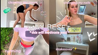 MAY RESET ROUTINE 🎀 self care, cleaning my room, & room makeover