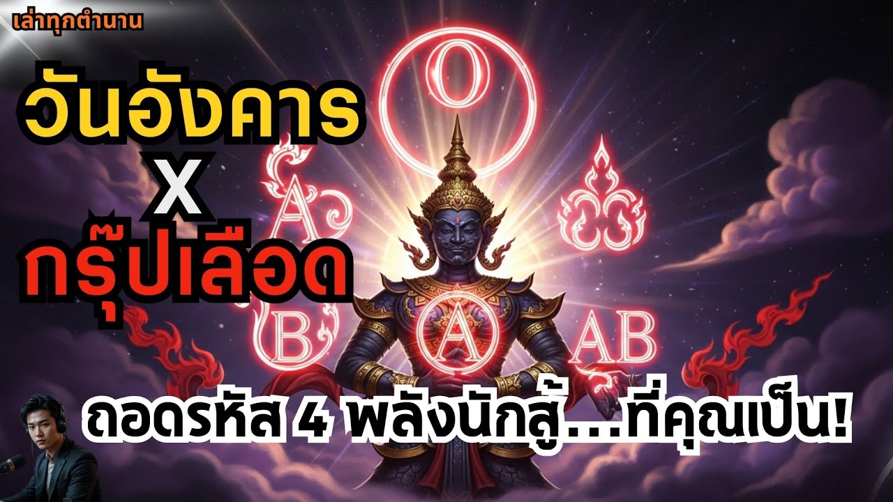 🔥 คาถาโลหิต วันอังคาร: ถอดรหัส 4 พลังนักสู้...ที่คุณเป็น! | วันอังคาร × เลือดคุณ = โคตรนักสู้!