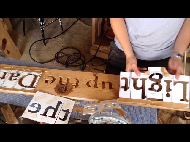 Woodworking: Make Custom Router Letter Stencils // How -To 