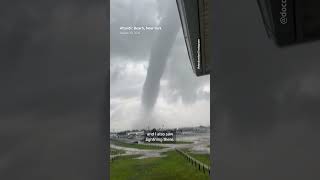 Waterspout comes ashore as tornado in New York