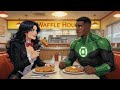 Green Lantern and Zatanna at the Waffle House 🔥🧇 #greenlantern #dccomics #justiceleagueunlimited