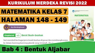 MATEMATIKA KELAS 7 HALAMAN 148-149 KURIKULUM ...
