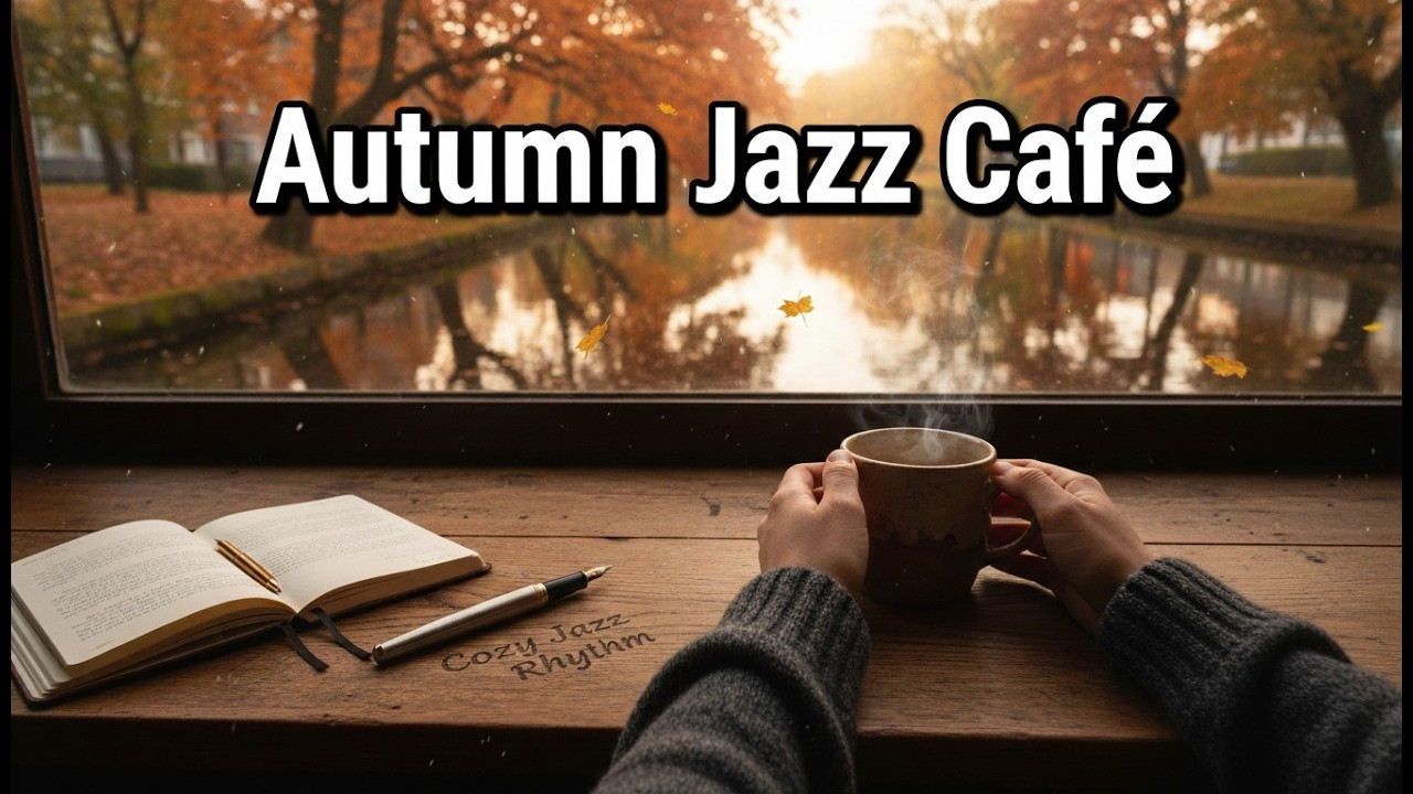 Autumn Jazz Café - Peaceful Canal View • Relaxing Jazz Ambiance for Study & Focus