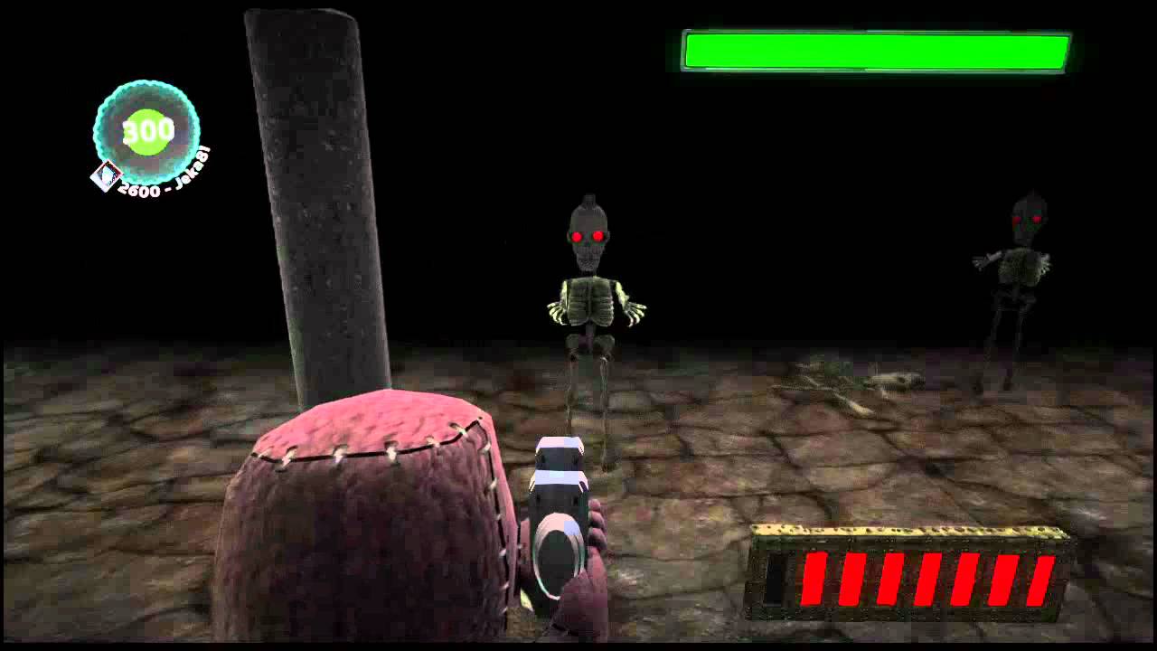 LittleBigPlanet 2 Dem Bones (3D CAM Third Person Shooter) by evret