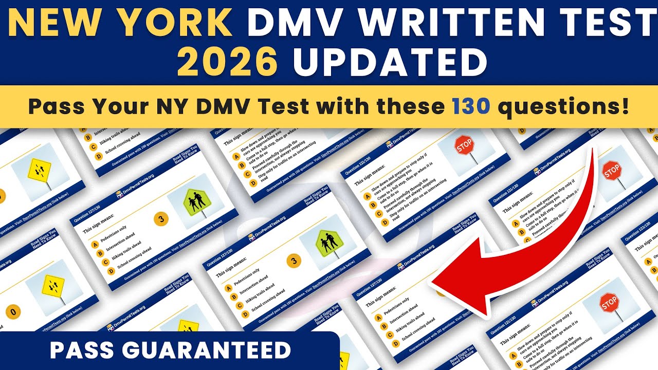 2026 NEW YORK DMV WRITTEN TEST | NY PERMIT EXAM PRACTICE | DMV HANDBOOK 2026