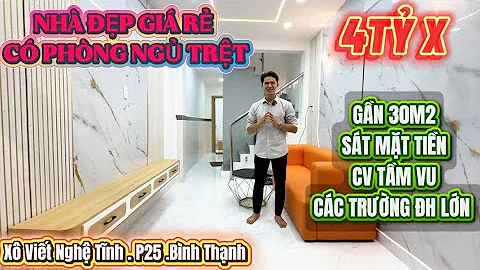 QUÁ RẺ - NHÀ ĐẸP GẦN 30M2 CÓ PHÒNG NGỦ TRỆT FULL NỘI THẤT VỊ TRÍ GẦN CÁC TRƯỜNG ĐH LỚN - CHỈ 4TỶ X