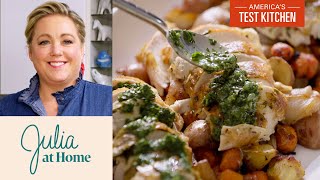 OnePan Roast Chicken with Root Vegetables | Julia at Home