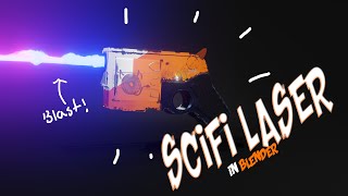 Blender How to make a SciFi Laser Blast Bullet