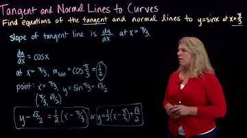 Equations of Tangent and Normal Lines to a Curve