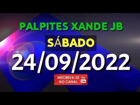 Palpite dia 24/09/2022 – JOGO DO BICHO TODAS AS LOTERIAS