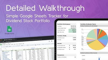Complete Walkthrough: A Simple Dividend Stock & Portfolio Tracker with Google Sheets