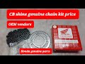 Honda shine Genuine chain sprocket price #Honda Genuine parts 👌#CB shine All model