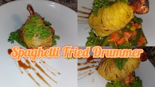 Spaghetti Fried Drummer | How to Make Spaghetti Fried Drummer | Chef Reid and Chef Alexander