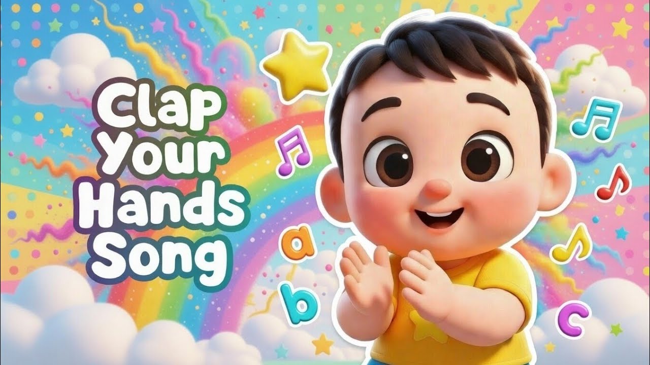 Clap Jump Smile 🎉 Fun Action Song for Kids | Happy Learning Rhyme with ...