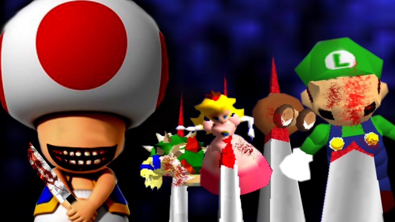 Toad Exe Killed Everyone In The Mushroom Kingdom Bup Exe Super Mario 64 Creepypasta Rom Hack Youtube - super mario toad roblox