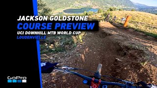 Gopro: Jackson Goldstone's Course Preview In Loudenvielle | 2023 Uci Downhill Mtb World Cup