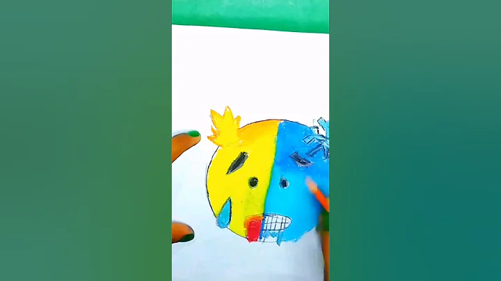 #short #shortsvideoHot 🔥+Cold 🥶|| Emoji Mixing Satisfying Art #creativeart #satisfying #pujavlog